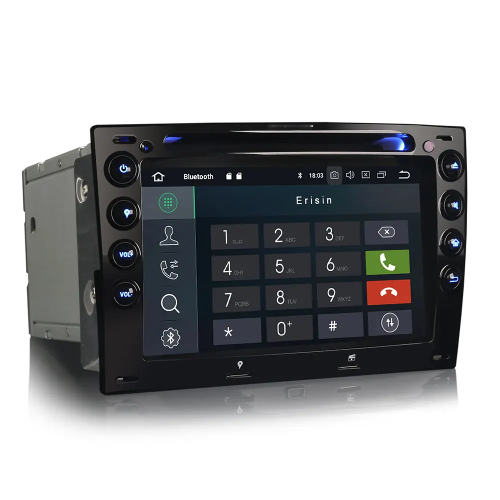Автомобильный мультимедийный плеер Erisin ES4813M 7 &quot Android 9 0 DVD GPS радио для Renault
