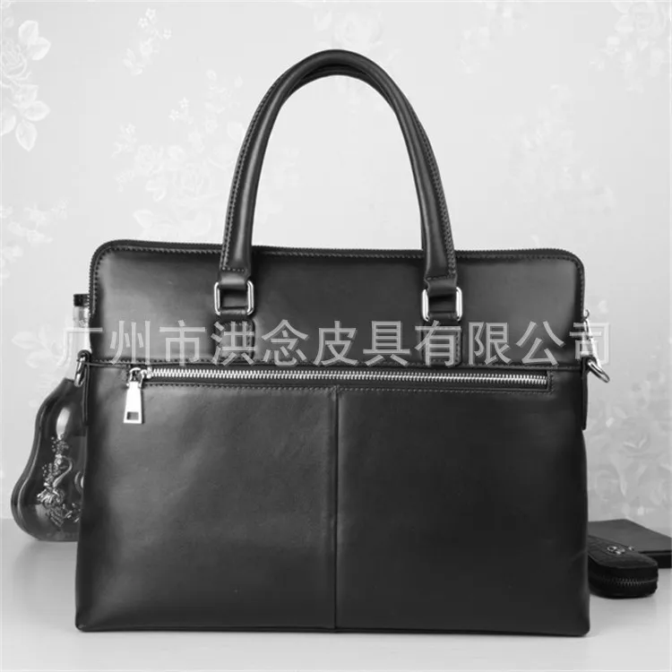 

Genuine Leather Satchel Messenger Laptop Shoulder Bag Canvas Briefcase