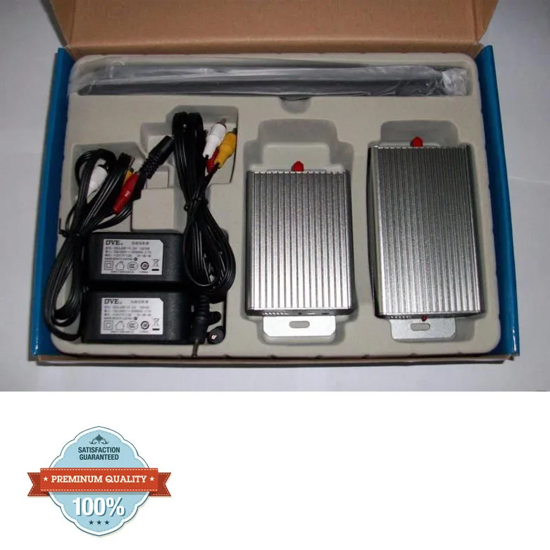 Freeshipping!!!2.4G Hz Wireless Audio Video Transmitter Receiver 3.5W A/V Sender | Безопасность и защита
