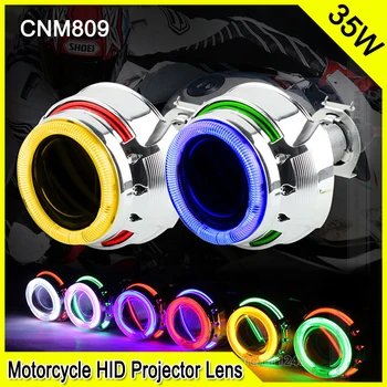 

CNM809 2.0 Inch 35W Car & Motorcycle H1 H4 H7 Bi-xenon HID Projector Lens Car DRL Fog Headlight With Double CCFL Angel Eyes