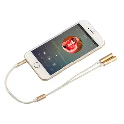 CARPPRIE заводская цена 30 см 3,5 мм стерео аудио Мужской 2 Женский гарнитура Mic Y Splitter кабель адаптера Jan18