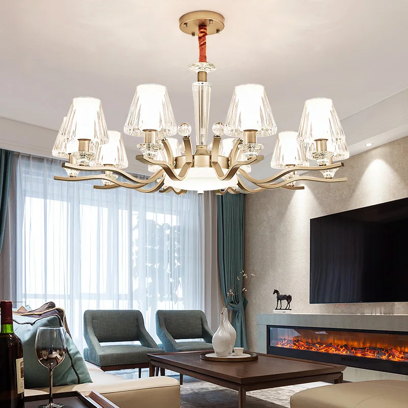 

Modern LED chandelier living room suspended lamps American luminaires bedroom lighting home fixtures dining room hanging lights