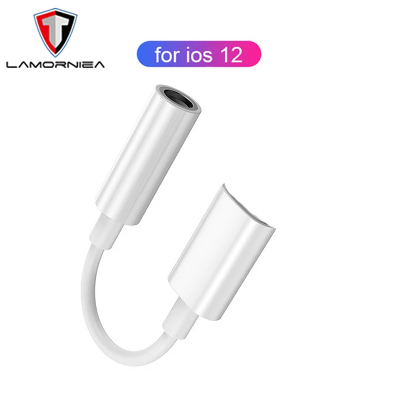 For IOS 12 Music Headphone Adapter For iPhone 7 8 X AUX Adapter For