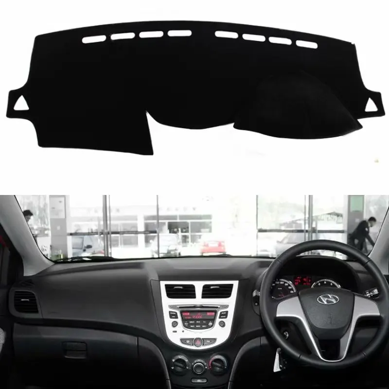

For Hyundai I25 Accent Solaris Verna 2010 2012 2013 2016 Car Styling Covers Dashmat Dash Mat Sun Shade Dashboard Cover Sun Shade