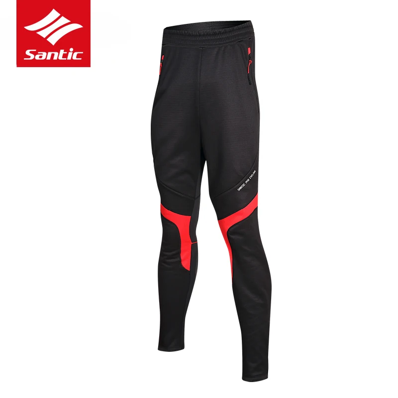 

Santic Men Winter Cycling Pants Thermal Fleece Windproof Road Bike Pants Pro Bicycle Long Pants Cycling Clothing Ropa Ciclismo