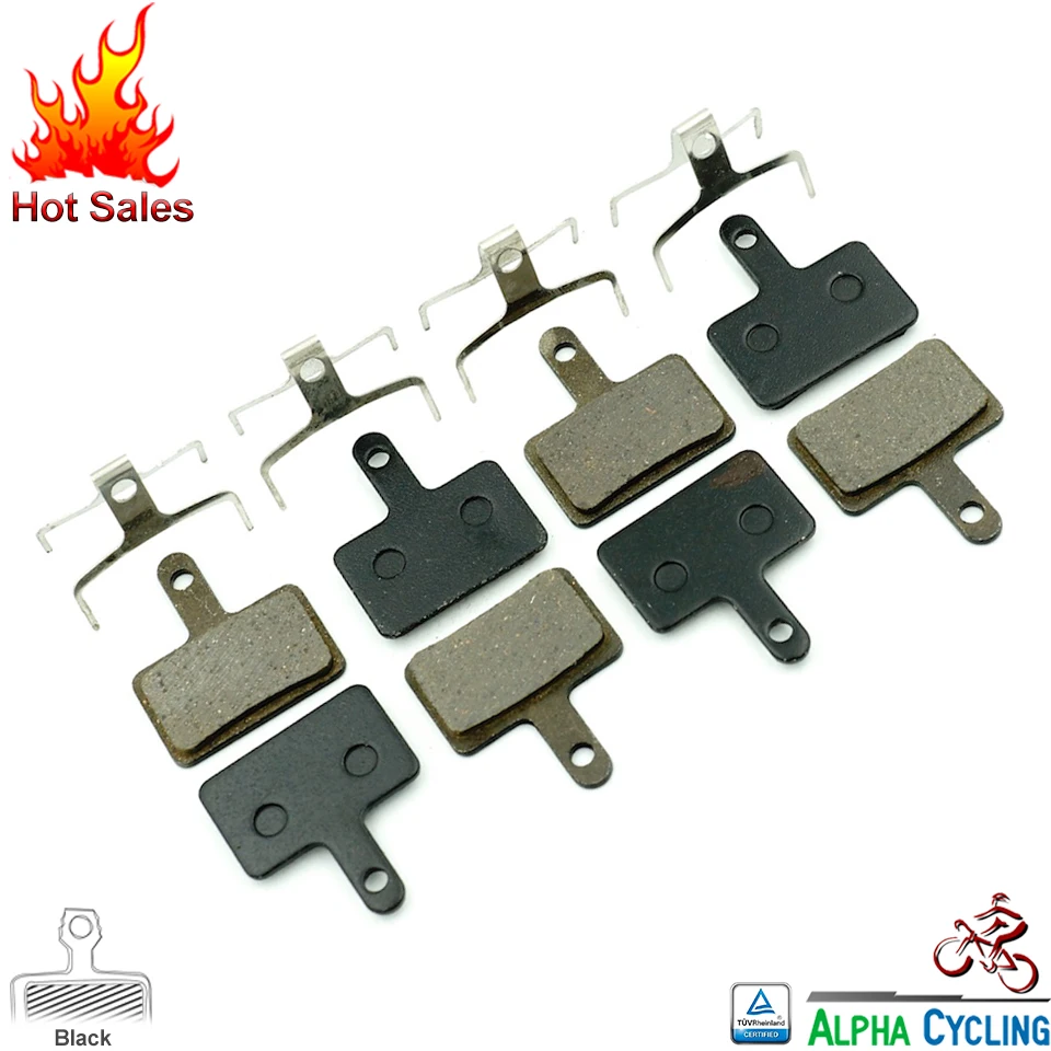 

Bicycle Disc Brake Pads for SHIMANO B01S, MT200, Deore M515, M525, C501, C601, M375, M395, M415, M416, M446, M465, 4 Pairs