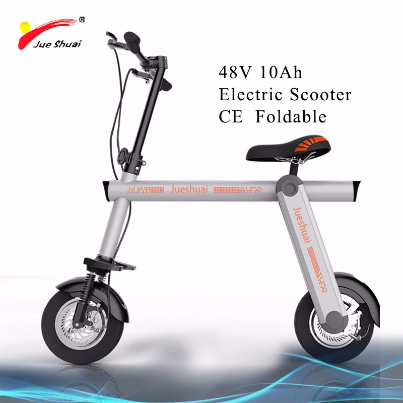 

JS M 48V 500W 10inch 10Ah Off Road Electric Scooter Powerful Brushless Motor Foldable CE Ruimas Li Battery Multifunction Adult