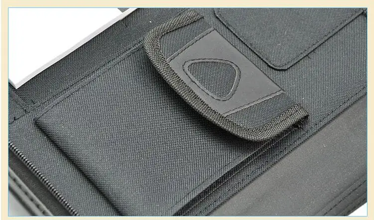 Бизнес pu кожаный портфель a4 папка для документов сумка менеджера короткий чехол карман для мобильного телефона padfolio с петлей для ручки 768
