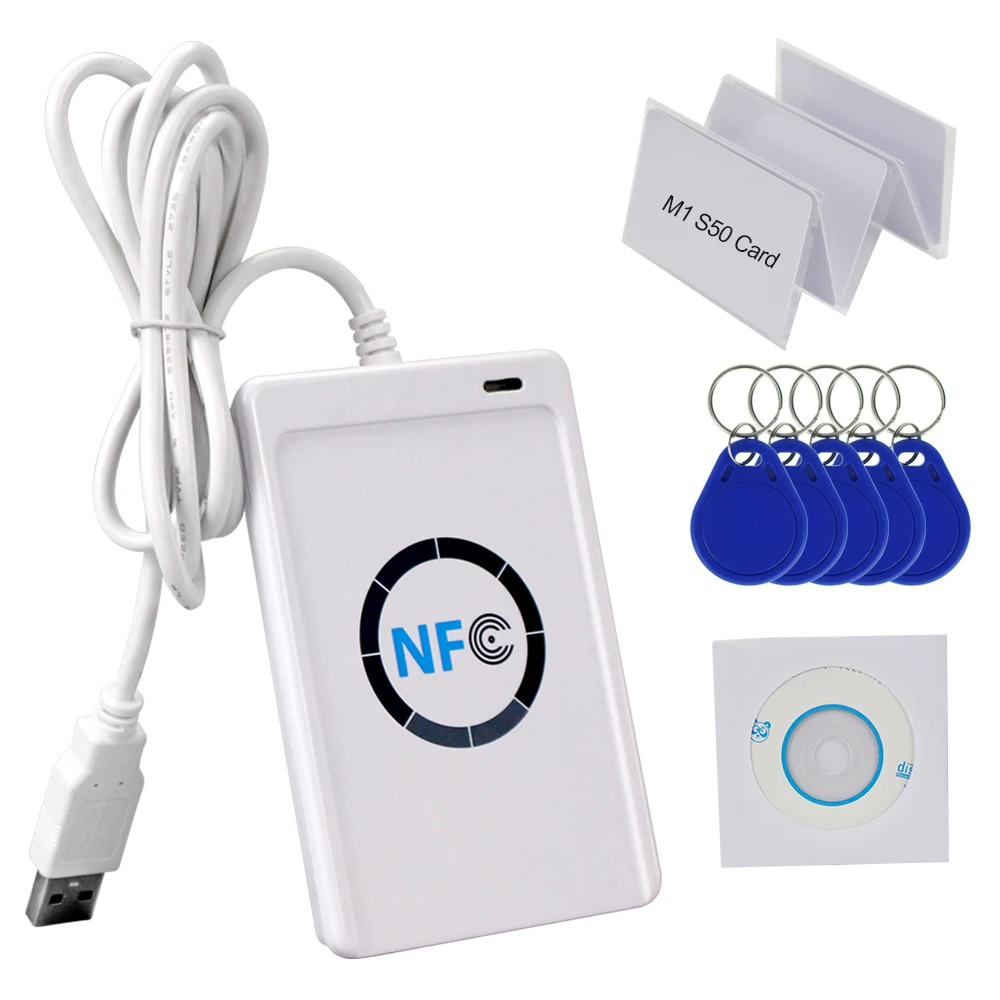 KKmoon NFC RFID Intelligent Card Reader Writer Copier Duplicator Writable Clone Software USB S50 13.56MHz Contactless Read and Write Device
