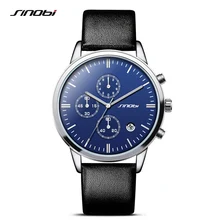 SINOBI Fashion Mens Wrist font b Watches b font font b Sports b font Multifunction Chronograph