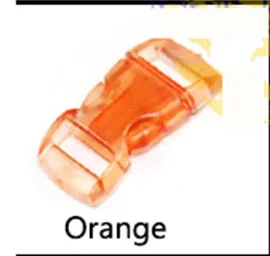 Meetee 30/50 шт 10 мм Пластик прозрачный Цвет пряжки DIY регулировки сумка с пряжкой одежда Запчасти ремня лямки продажы паракордового браслета - Цвет: Orange