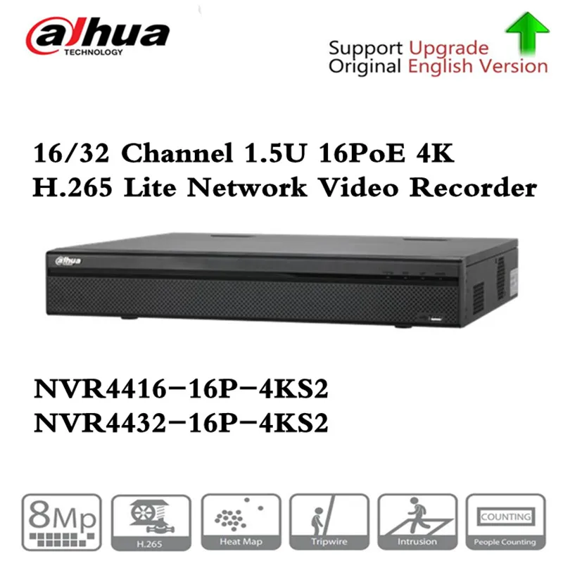 

Brand PoE NVR NVR4416-16P-4KS2 NVR4432-16P-4KS2 with 16/32CH PoE Port support Two way Talk Third Party Camera Network Video Reco