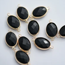 4 шт. 13 цветов овальные коннекторы с кристаллами для самостоятельного изготовления ювелирных изделий ручной работы женские браслеты ожерелья принадлежности для сережек оптом