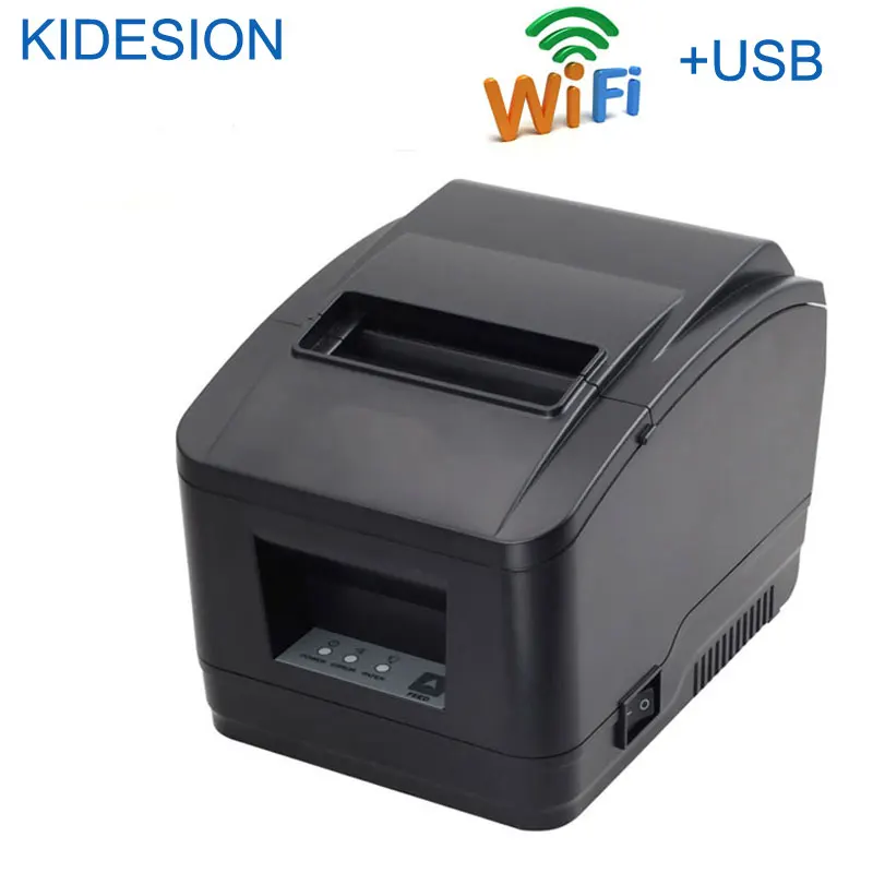 Высокое качество 80 мм wifi POS принтер автоматический резак чековый принтер wifi+ usb интерфейс для супермаркета, молочного чая магазин