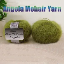 Großhandel 250g/10 Bälle Angora Mohair Garne Hand Stricken Wolle Iplikler Kammgarn Pullover Gewinde Laine Eine Tricoter Häkeln garn