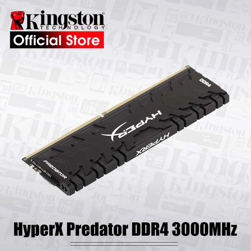 

Kingston HyperX Predator Black 8GB 16GB 3000MHz DDR4 CL15 DIMM XMP HX430C15PB3/16 Memoria Ram ddr4 for Desktop Memory Rams