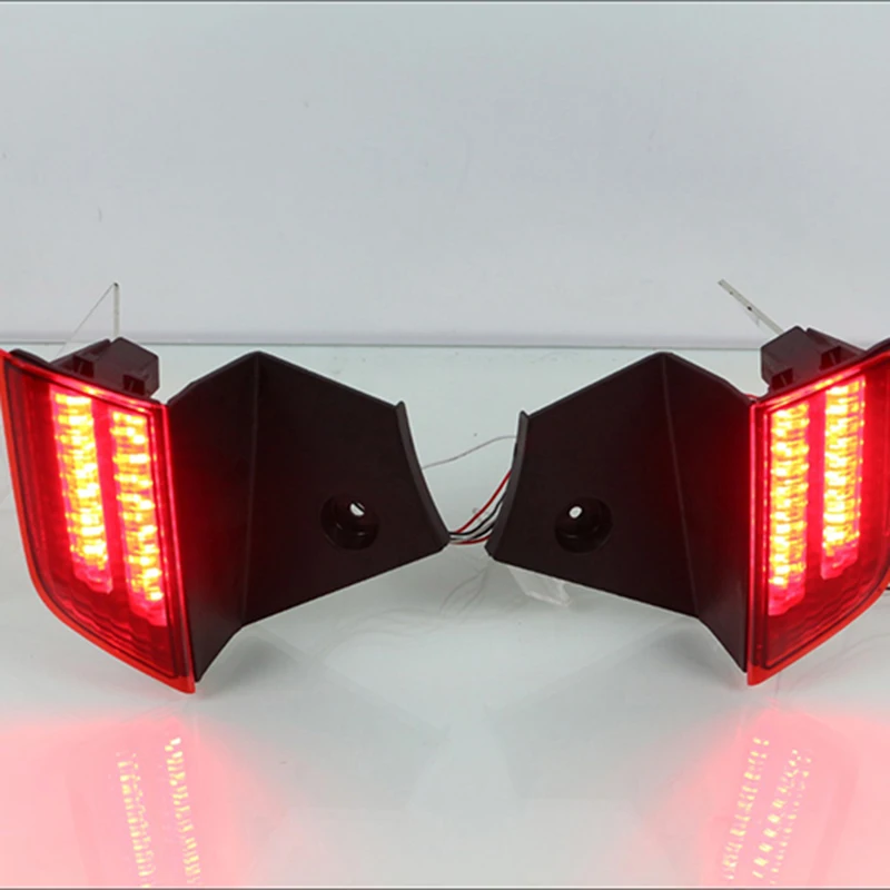 

1Pair Car LED Reflector Lamp Rear Fog Lamp Rear Bumper Light Brake Light For Mitsubishi Pajero Sport 2015 2016 2017 2018