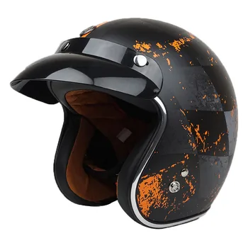 

TORC Route 66 rebel star open face vintage motorcycle helmet retro pilot rider helmets Scooter lucky 13 DOT M L XL XXL