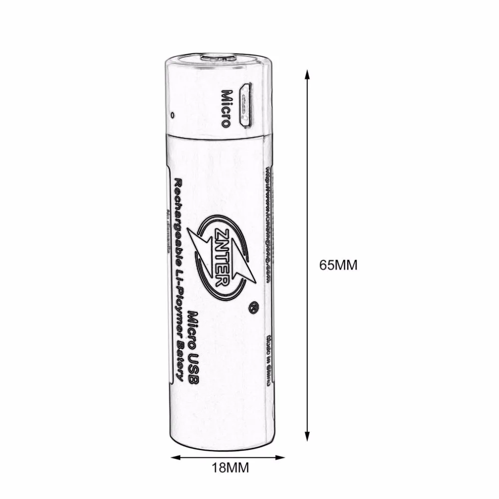 2 шт. ZNTER 1500 мАч литий-полимерный аккумулятор 3,7 в 18650 Аккумуляторы для фонарик PowerBank RC передатчик запчасти