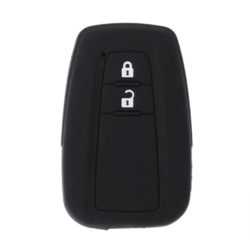 

2 Buttons Silicone Car Key Fob Case Cover Holder For Toyota CHR C-HR 2017 Prius