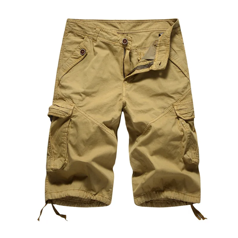 Горные летние мужские шорты Карго до колен, военные камуфляжные мужские шорты для бега, повседневные свободные мужские шорты, брендовая одежда SA513