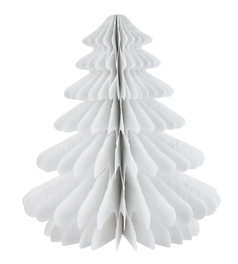 6 шт 27 см новогодняя елка соты ткани бумажные деревья центр стола для рождественские украшения