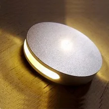 3 Вт светодиодный потолочный светильник, Круглый настенный светильник, лампа с регулируемой яркостью/не Точечный светильник, для спальни, студии, лобби, серебряный корпус