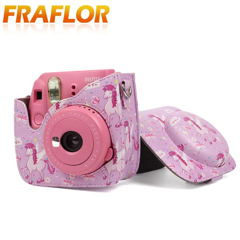 Для камеры Polaroid для Fuji Fujifilm Instax Mini 8/9 Классическая Ретро камера из искусственной кожи с ремешком сумка чехол защитный чехол