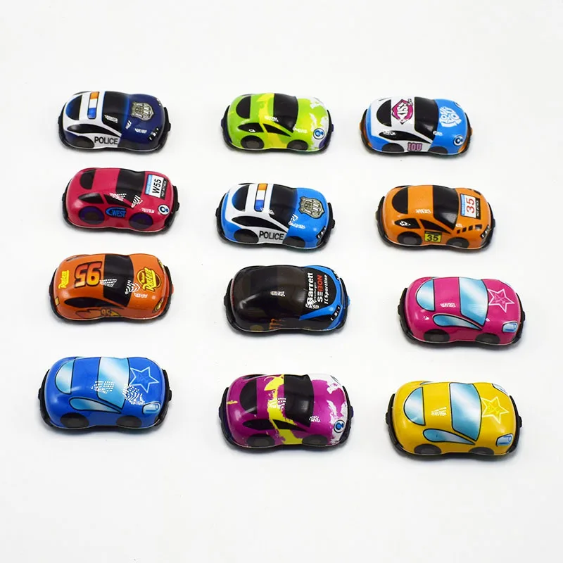 

10pcs Car pvc pull back model collection Small mini toy gift for kids