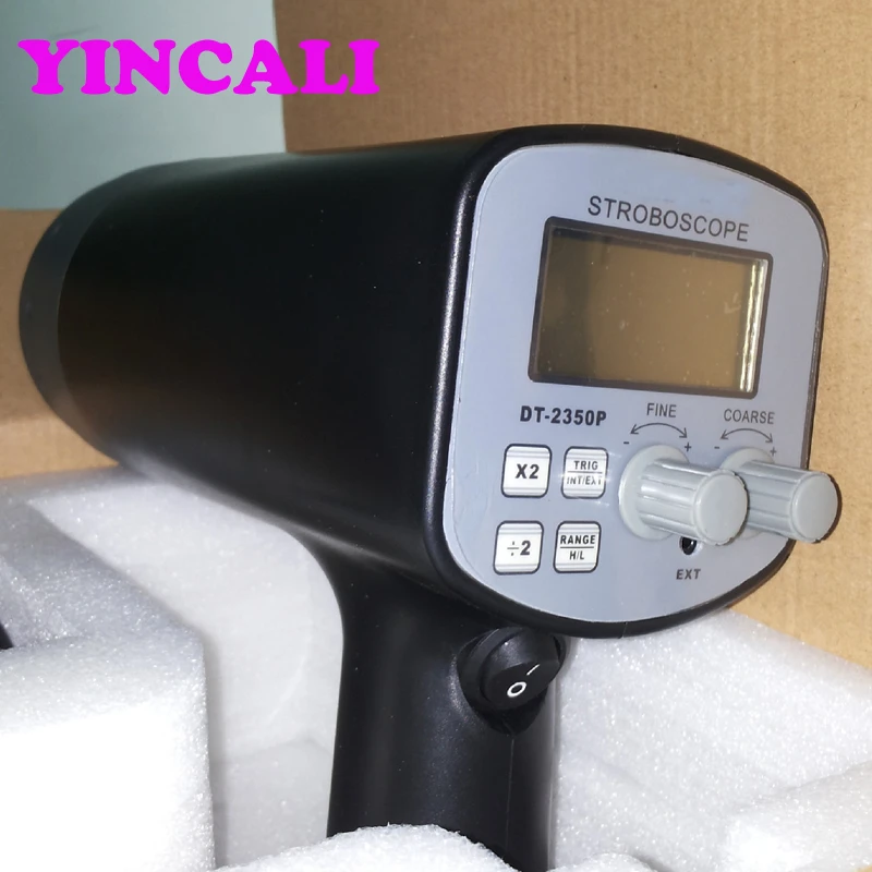Handheld Digital Stroboscope Flash Analyzer Measuring Range 5040000FPM