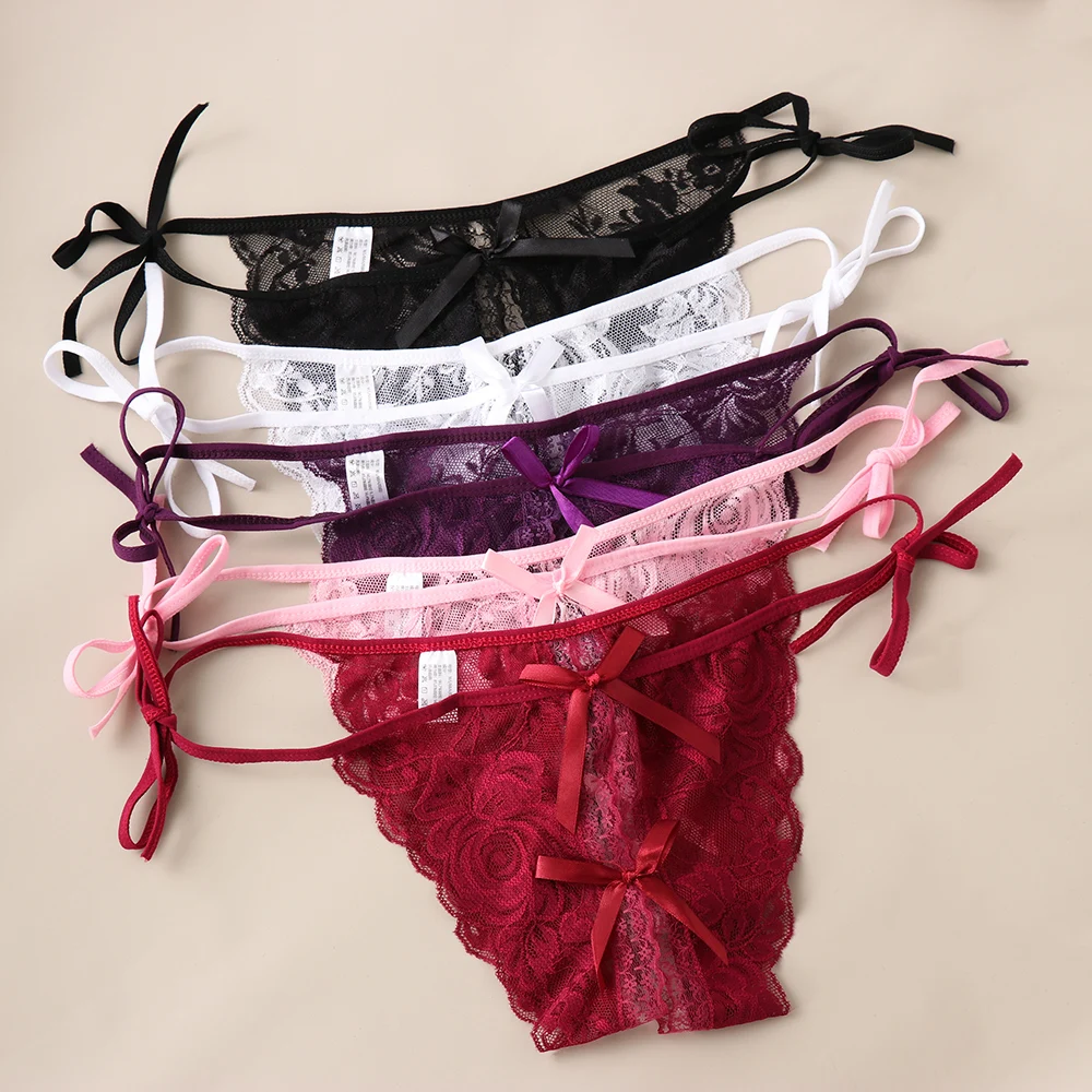 

Sexy Open Crotch G-string Thongs Panties Women Sexy Lace Briefs Bandage Lingerie Erotic Crotchless Underwear Knickers for Ladies