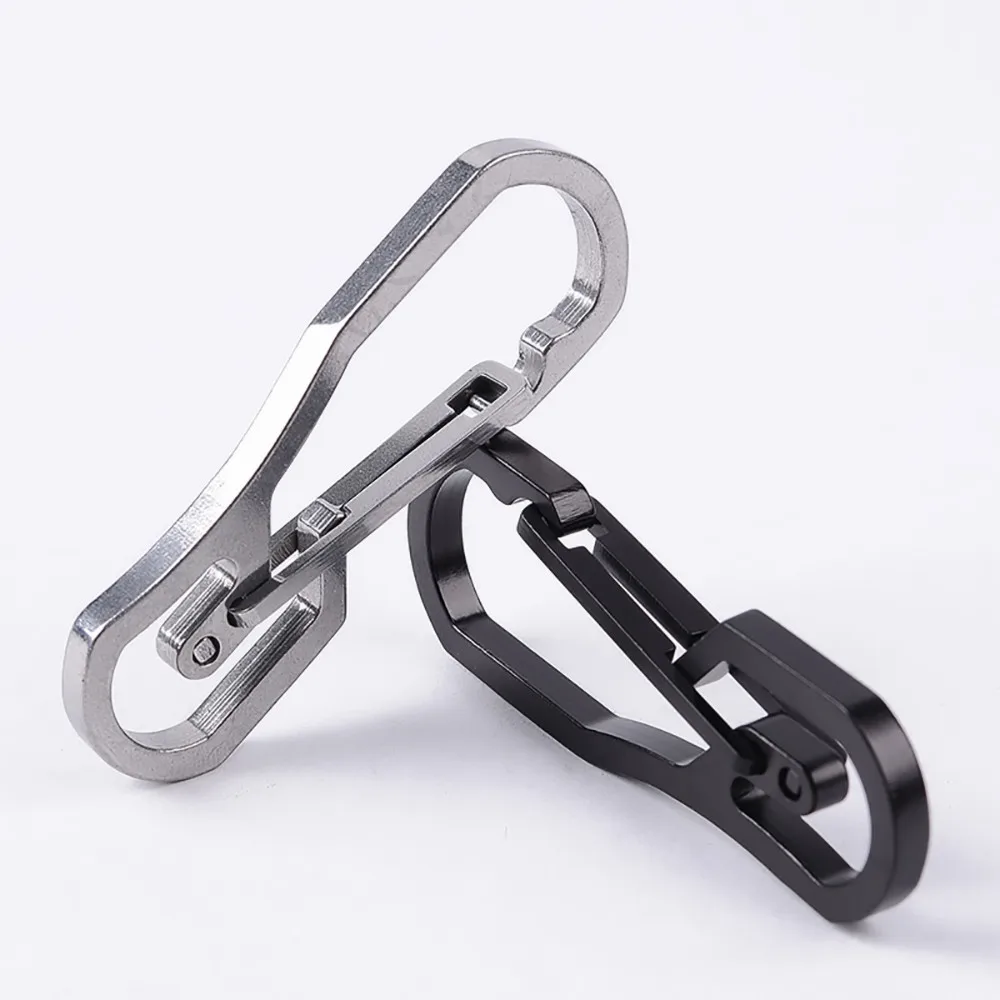 

New Useful Stainless Steel Buckle Carabiner Keychain Key Ring Clip Hook Outdoor Climbing Accessories Mountaineering Hook L301218
