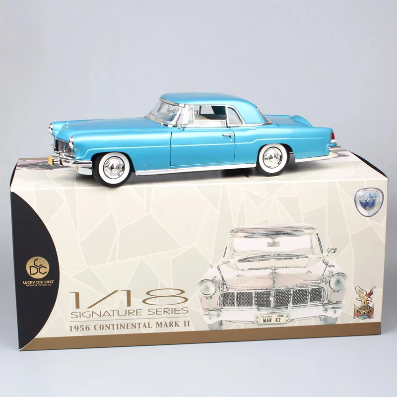 Большие весы класса люкс 1/18 Ford LINCOLN Континентальный Mark II 1956 модели автомобилей Diecasts& Toy Vehicles road Фирменная копия сувенира