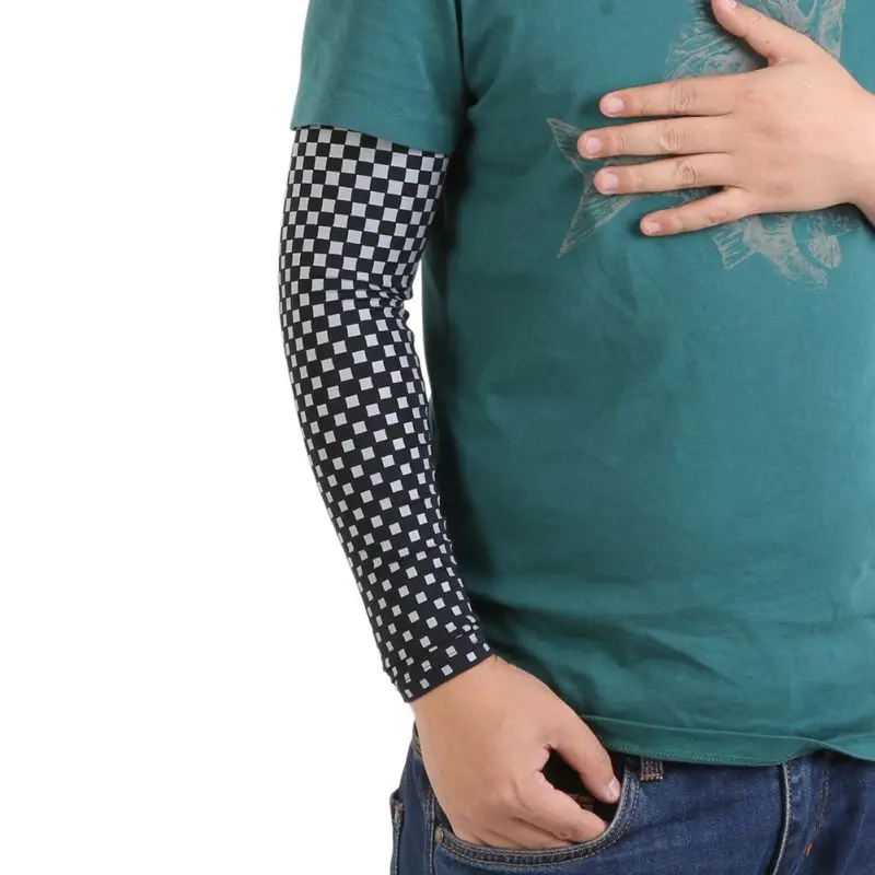 

1 pc Spandex Cooling Athletic Bike Basketball Elastic Compression Arm Sleeves Cycling Sun Protective Armbands