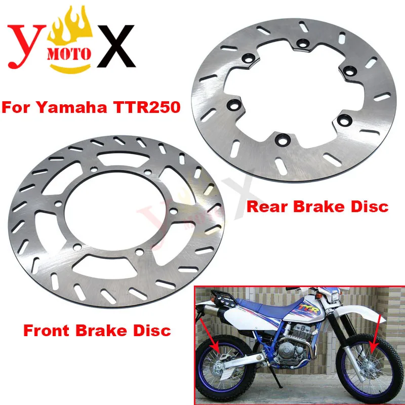 

Off Road Dirty Motorcycle Floating Front Rear Brake Disc Rotor For Yamaha TTR250 TT-R250 L-V LC-VC W 1993-2007 TT 250 TT 250R