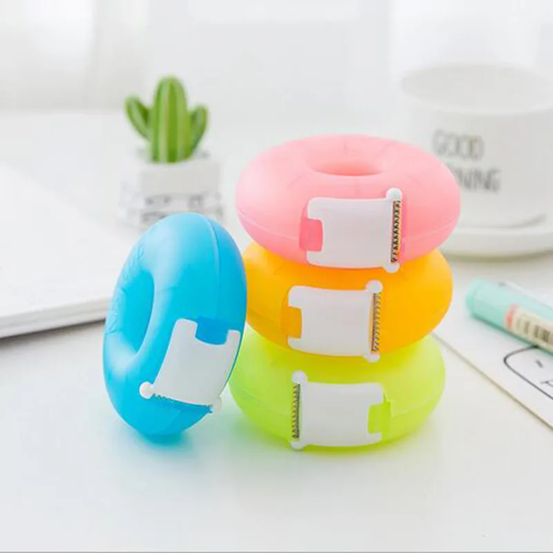 1Pcs Cute Pinkycolor Love Tape Dispenser Office Desktop Washi Tape Holder With Tape Cutterwashi