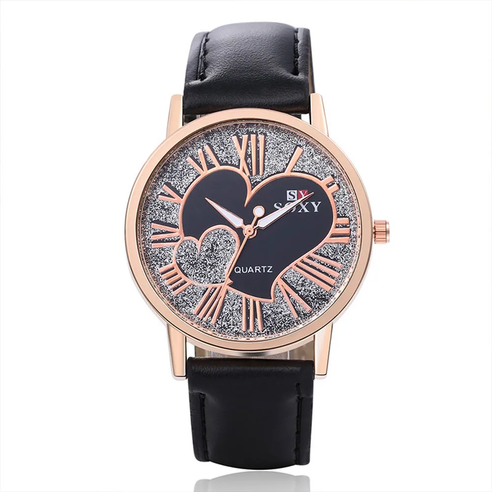 New Women Luxury Leather Geneva Neutral Watches man Watch Cheap Lady