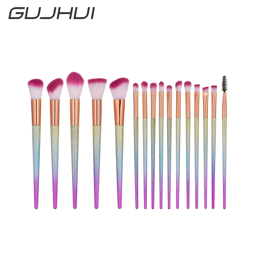 Buy Best Deal New 16pcs Professional Make Up Brush Set Natural Super Soft Hair