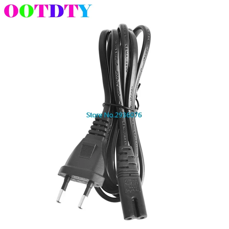 

C7 To EU European 2-Pin Plug AC Power Cable Lead Cord 1.5M 5Ft Figure MY25_45