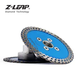 Z-LEAP 75mm Mini Diamond Blade Hot Pressed Cutting Carving Tool With M14 Thread Flange Granite Stone Circular Saw Diamond Disk