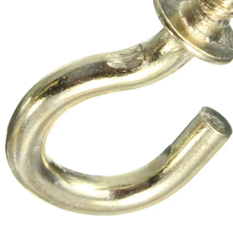 20 Pcs Metal Screw-In Ceiling Hooks Heavy Duty Copper Plated Cup Hanger Supplies
