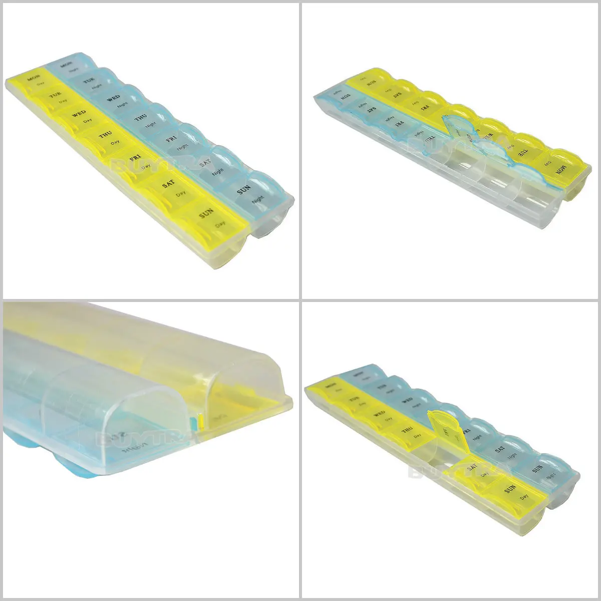 

14 Slots 7 Days Weekly Tablet Pill Medicine Box Holder Storage Organizer Container Case for Home Office Supply 2018 New Arrive