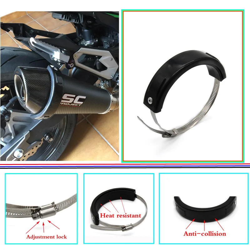 

Hot sales For SUZUKI DR-Z 400 DRZ400 S/SM DL650 V-STROM Motorcycle Accessories Silencer/Round Oval Exhaust Protector Can Cover