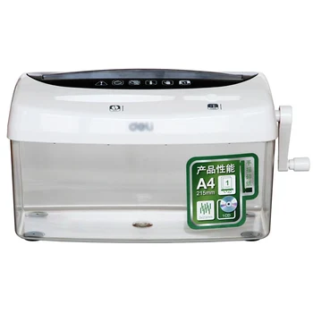 

Brand New 4L Desktop Manual A4 Paper Shredder Compatible Cutting For Paper & Credit card & CD 1 Sheet/Shred