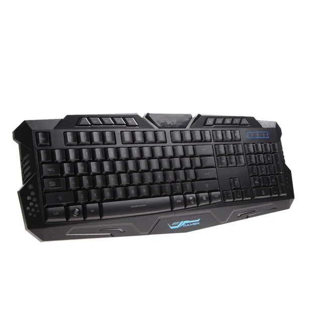 Best Price Exclusive Cooling Gaming Keyboard Waterproof Three Background Wire Gaming Keyboard with 108 keys for Desktop Laptop PC