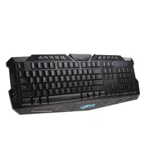 Exclusive Cooling Gaming Keyboard Waterproof Three Background Wire Gaming Keyboard with 108 keys for Desktop Laptop PC