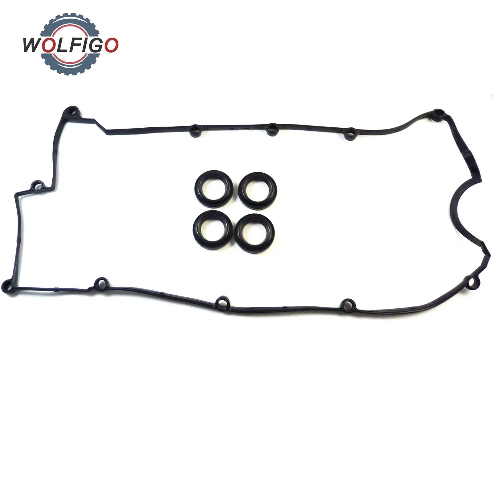 WOLFIGO Valve Cover Gasket Set 22441 23800 VS50583R For Hyundai Elantra Kia Sportage 2.0L DOHC