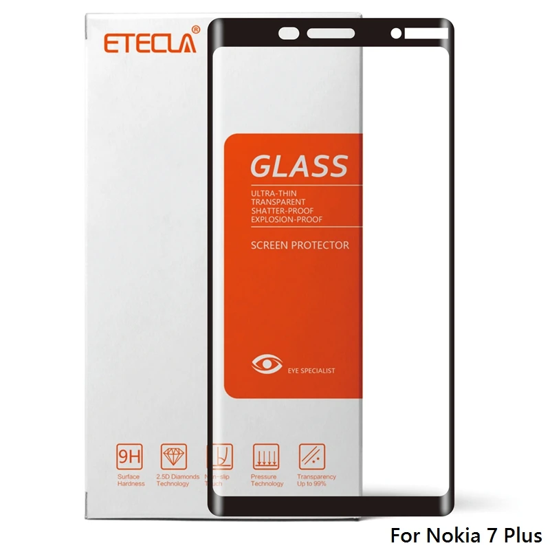 

3Pcs For Nokia 7 Plus Glass Nokia 7 Plus Tempered Glass On For Nokia 7plus Screen Protector Protective Protective Glass