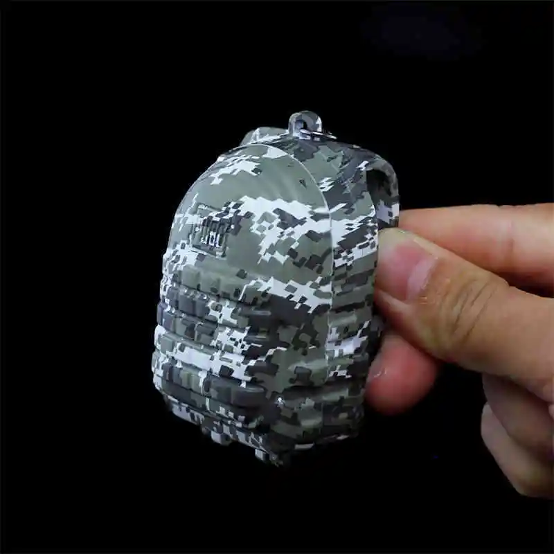  Game Playerunknown's Battlegrounds Military Green Knapsack PUBG Logo Keychain Pendant Cosplay Acces