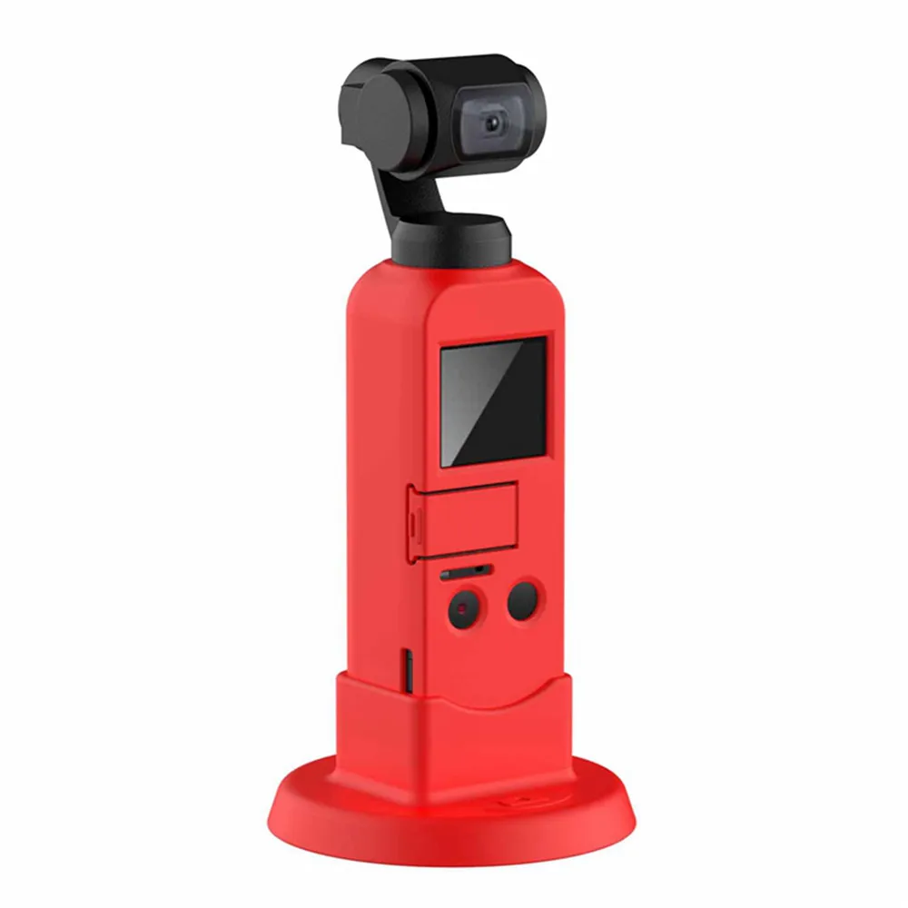 Силиконовый Нижний Кронштейн для DJI Osmo Pocket Gimbal камера Ручной Стабилизатор база Монтажный держатель подставка для Osmo Pocket